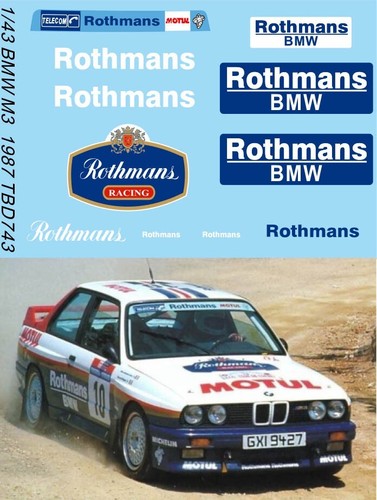 Decals per bmw - 1/43, m3