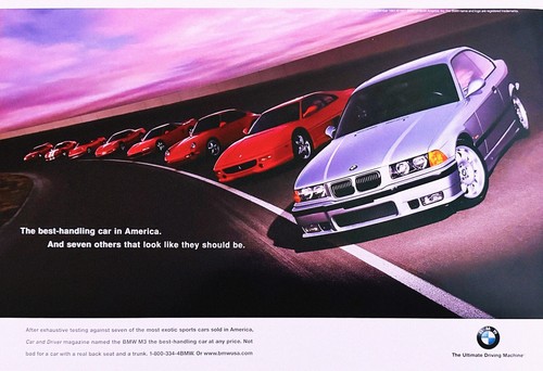 Poster pubblicità bmw serie - poster,